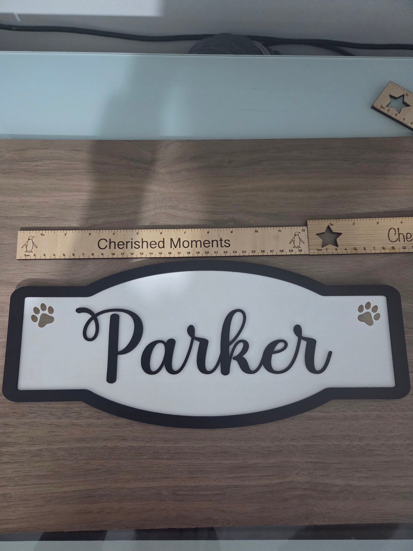Personalised Wooden Dog Name Sign – Custom Pet Name Plaque, Bone or Street Style, Gift for Dog Lovers