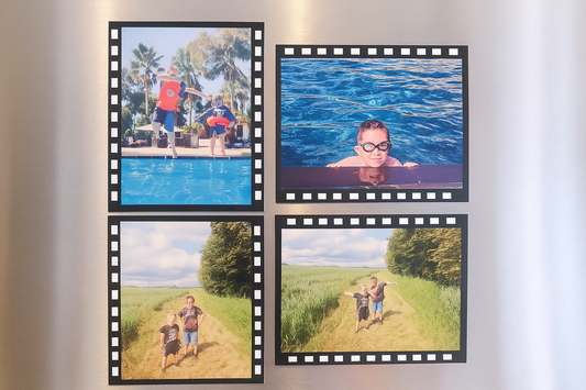 Personalised Photo Film Strip Magnet – Custom Gift for Fridge, Locker or Bookmark