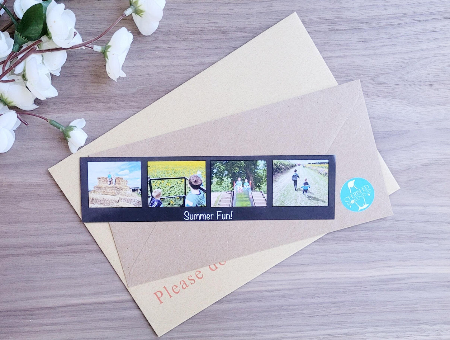 Custom Photo Strip Magnet – Personalised 4-Image Magnetic Keepsake