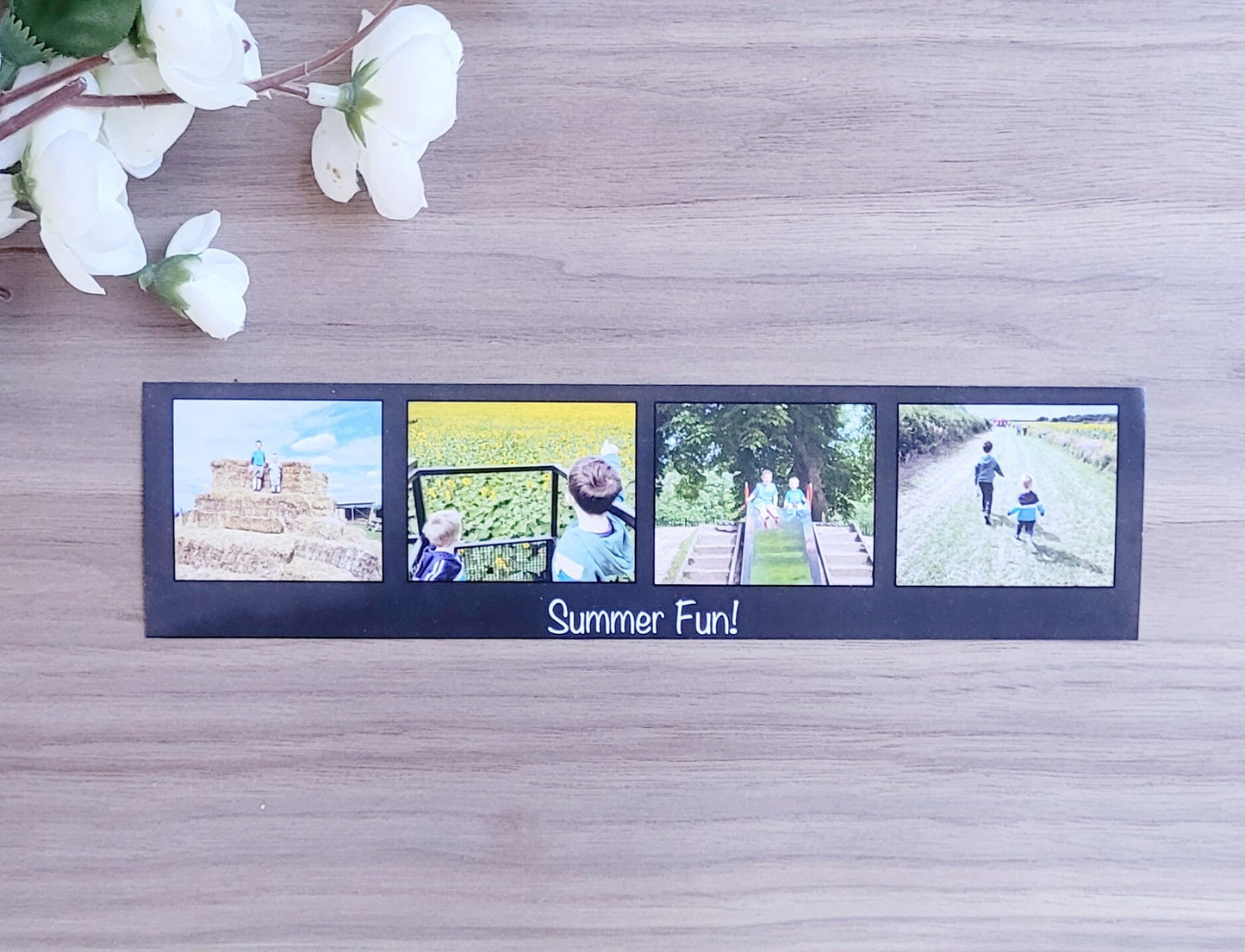 Custom Photo Strip Magnet – Personalised 4-Image Magnetic Keepsake