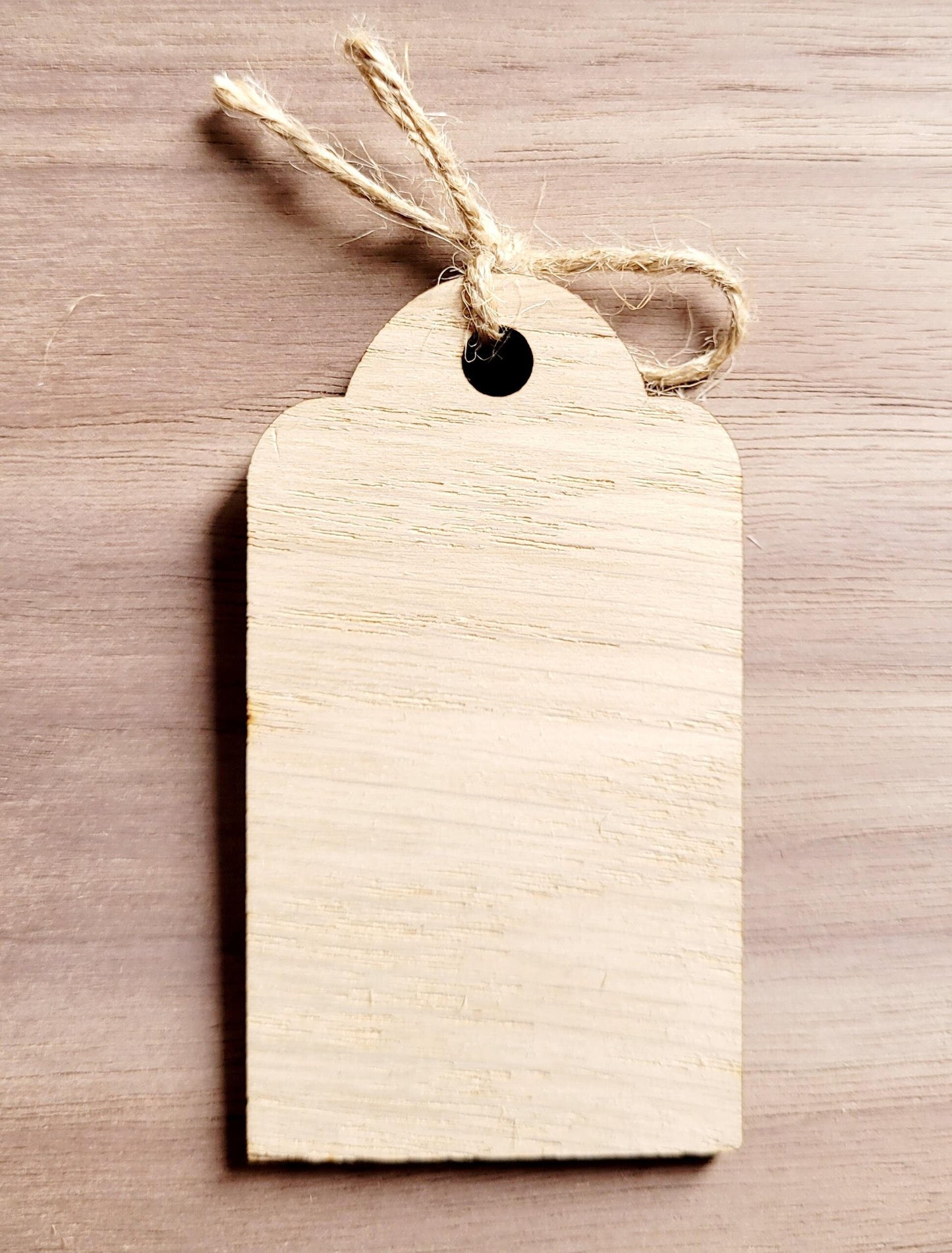 Personalised Five Gift Rule Tags – Reusable Oak Veneer Christmas Gift Labels with Twine