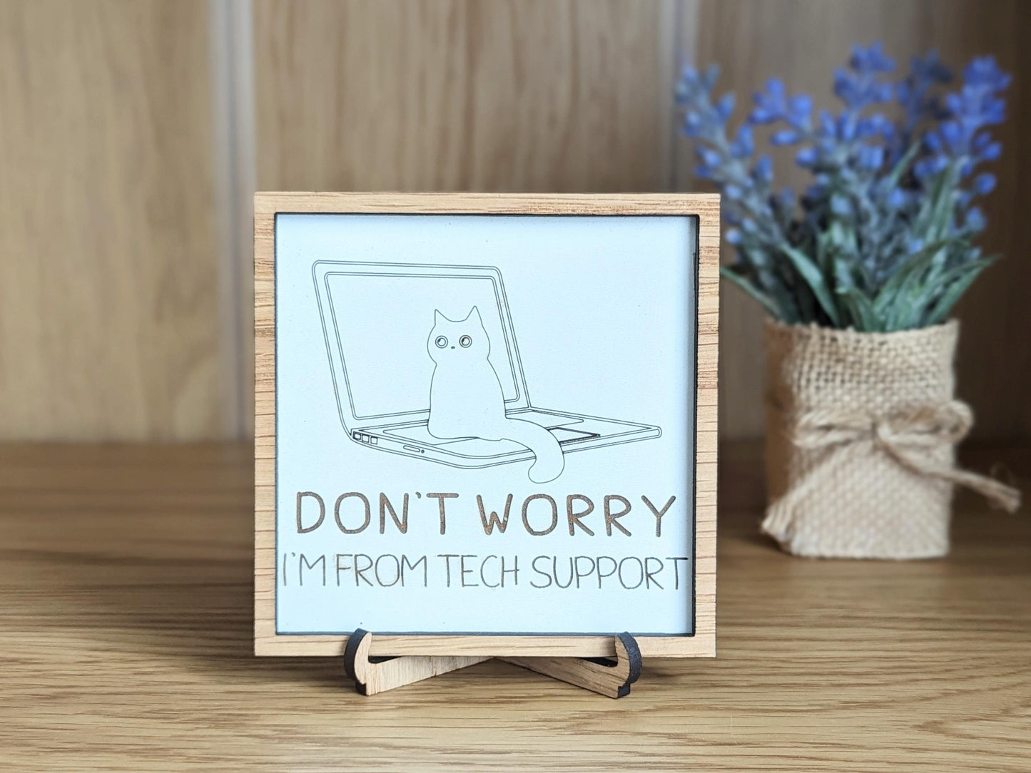 Cat Office Decor, Funny Cat Gift for Cat Lover, Desk Decoration