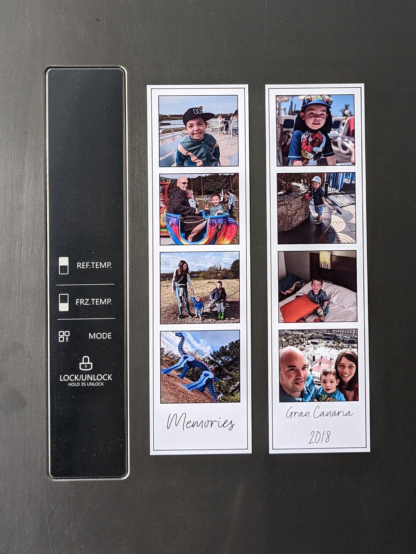 Personalised Photo Strip Magnet – Custom Fridge Magnet with 2-6 Images – Memory Keepsake Gift