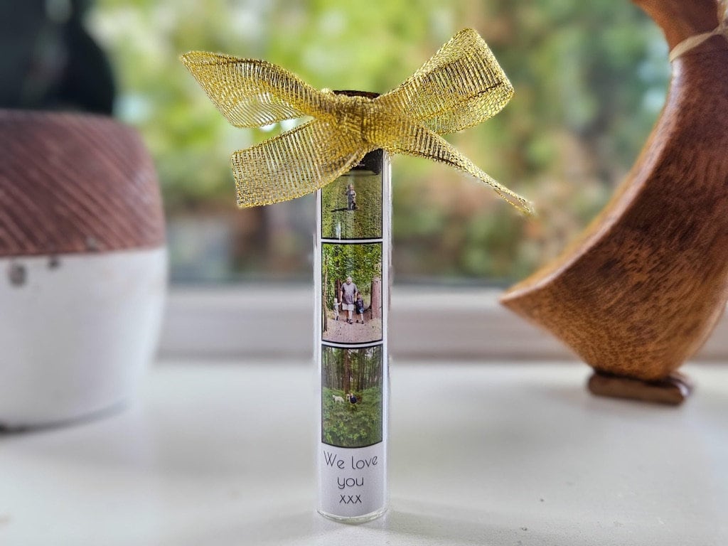 Personalised Photo Jar – Mini Picture Keepsake, Thoughtful Gift