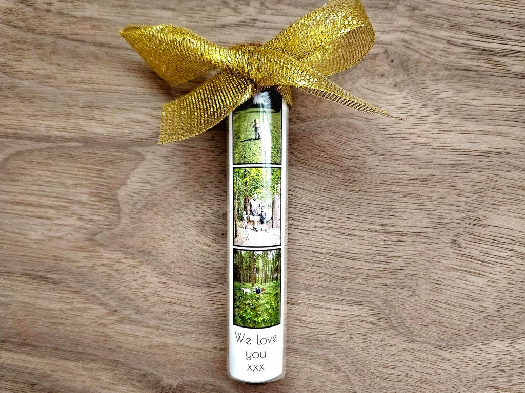 Personalised Photo Jar – Mini Picture Keepsake, Thoughtful Gift