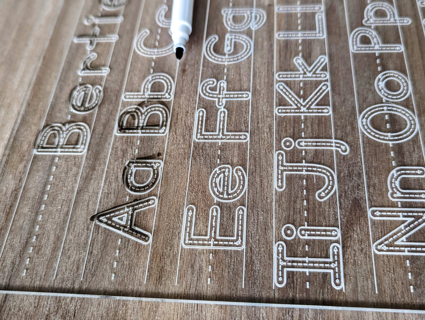 Personalised Alphabet Tracing Board, Kids Learn to Write
