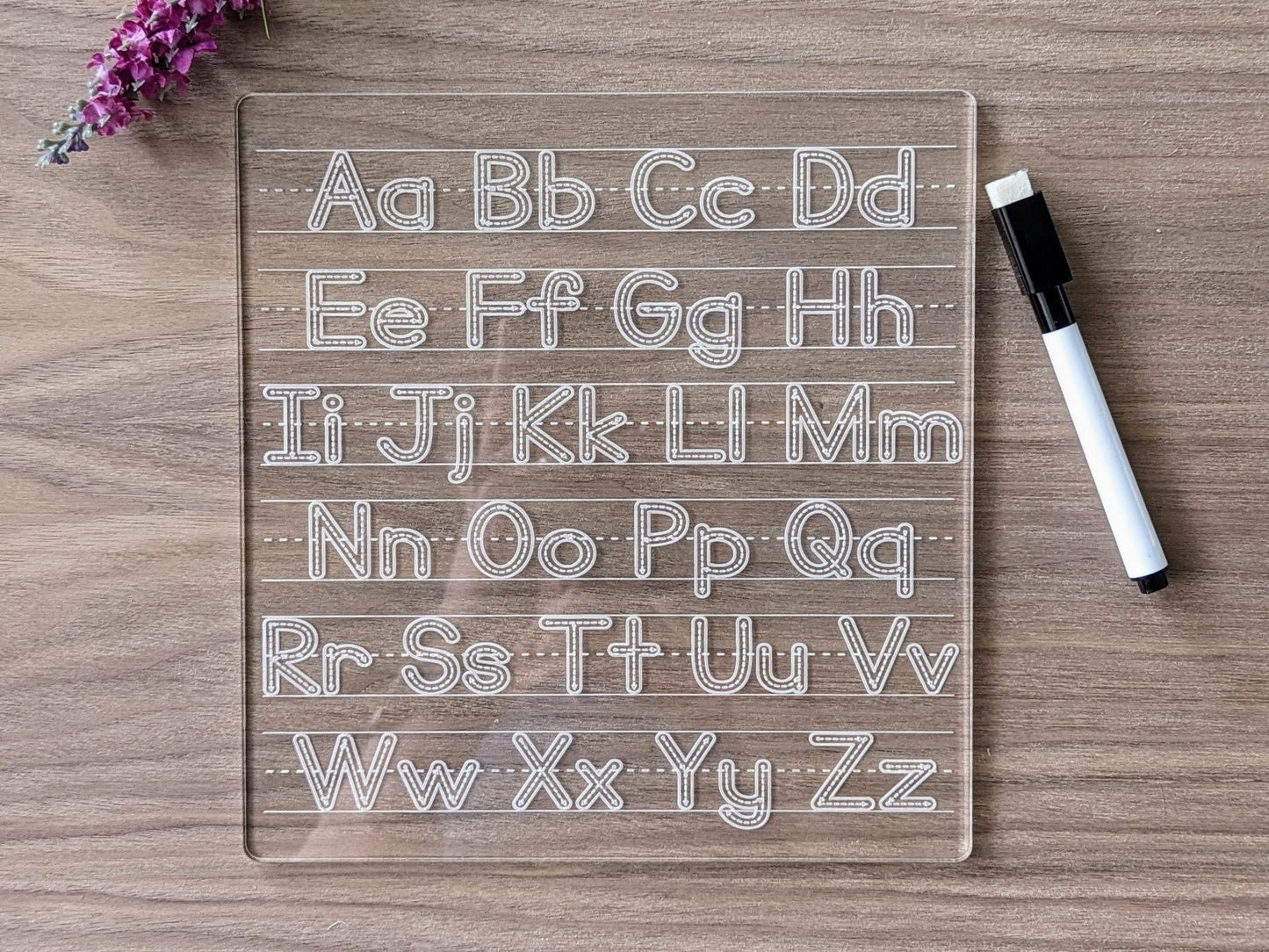 Personalised Alphabet Tracing Board, Kids Learn to Write