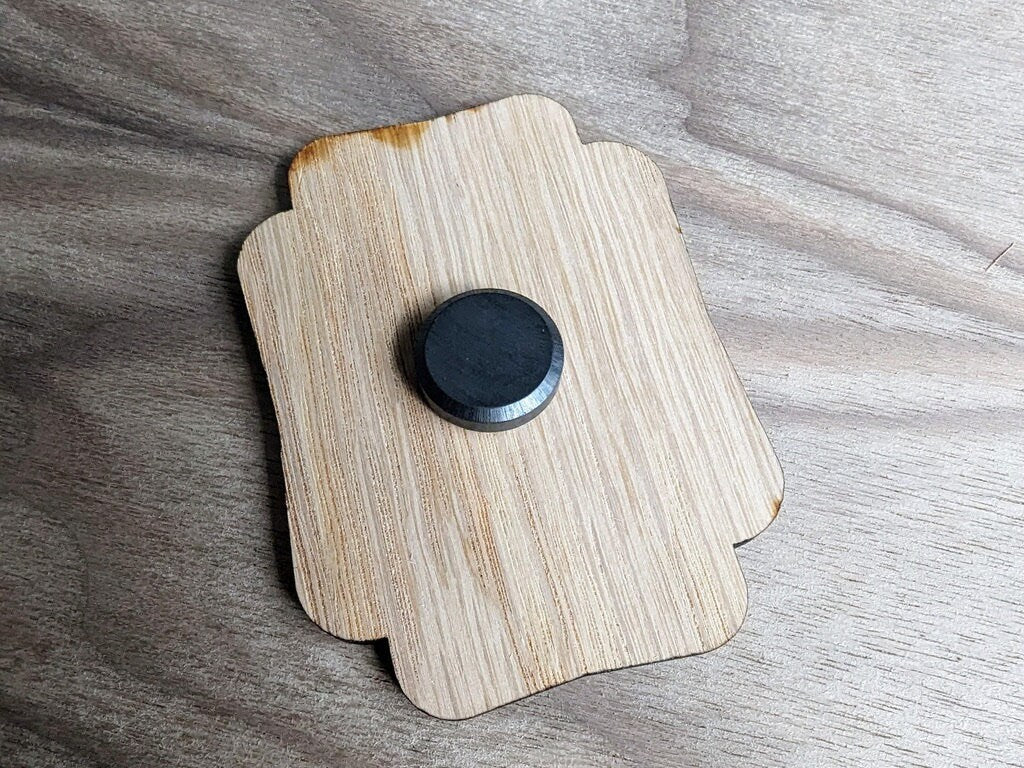 Personalised Wooden Save The Date Magnet – Rustic Wedding Announcement