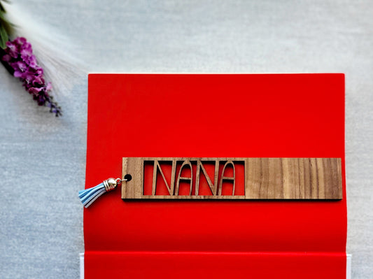 Personalised Nana Wooden Bookmark