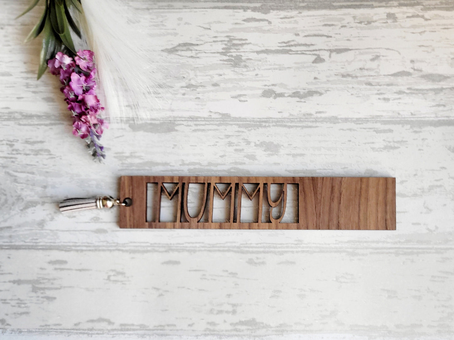 Mummy Bookmark, Personalised Wood Gift