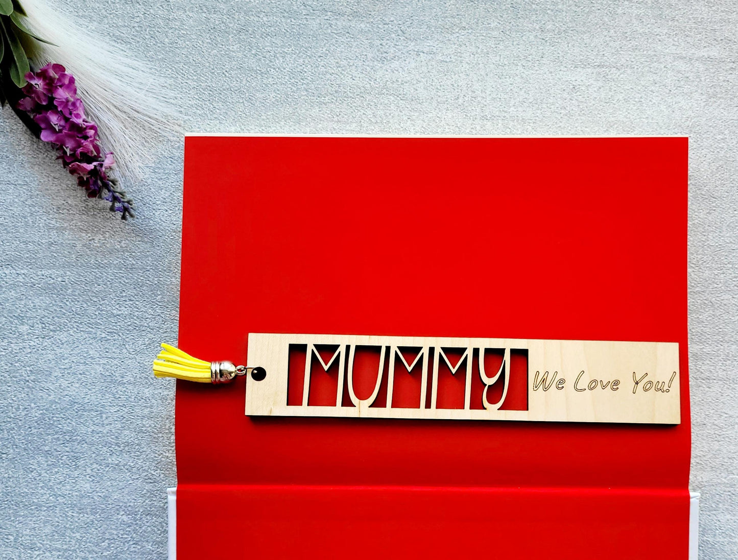 Mummy Bookmark, Personalised Wood Gift