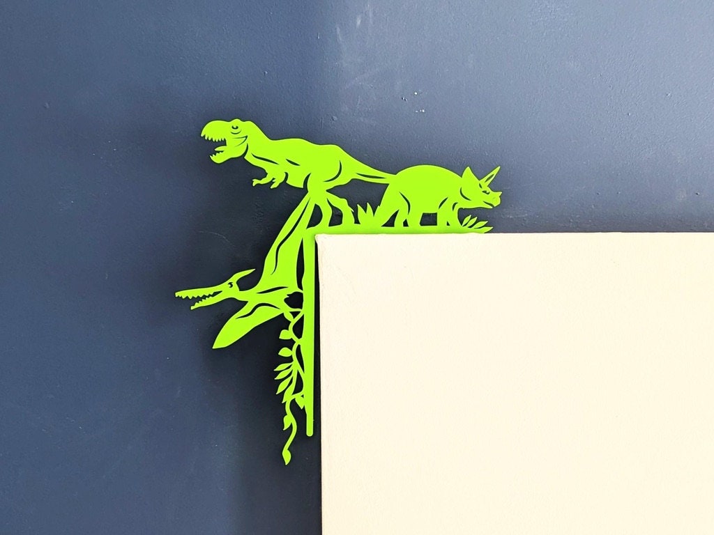 Monster Door Sign, Door Corner Trim, Green Bedroom Decor, Nursery Gift for Boys