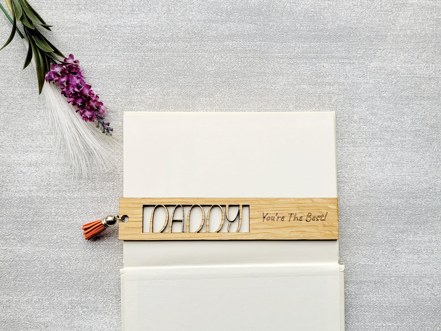 Daddy Bookmark, Personalised Wooden Bookmark