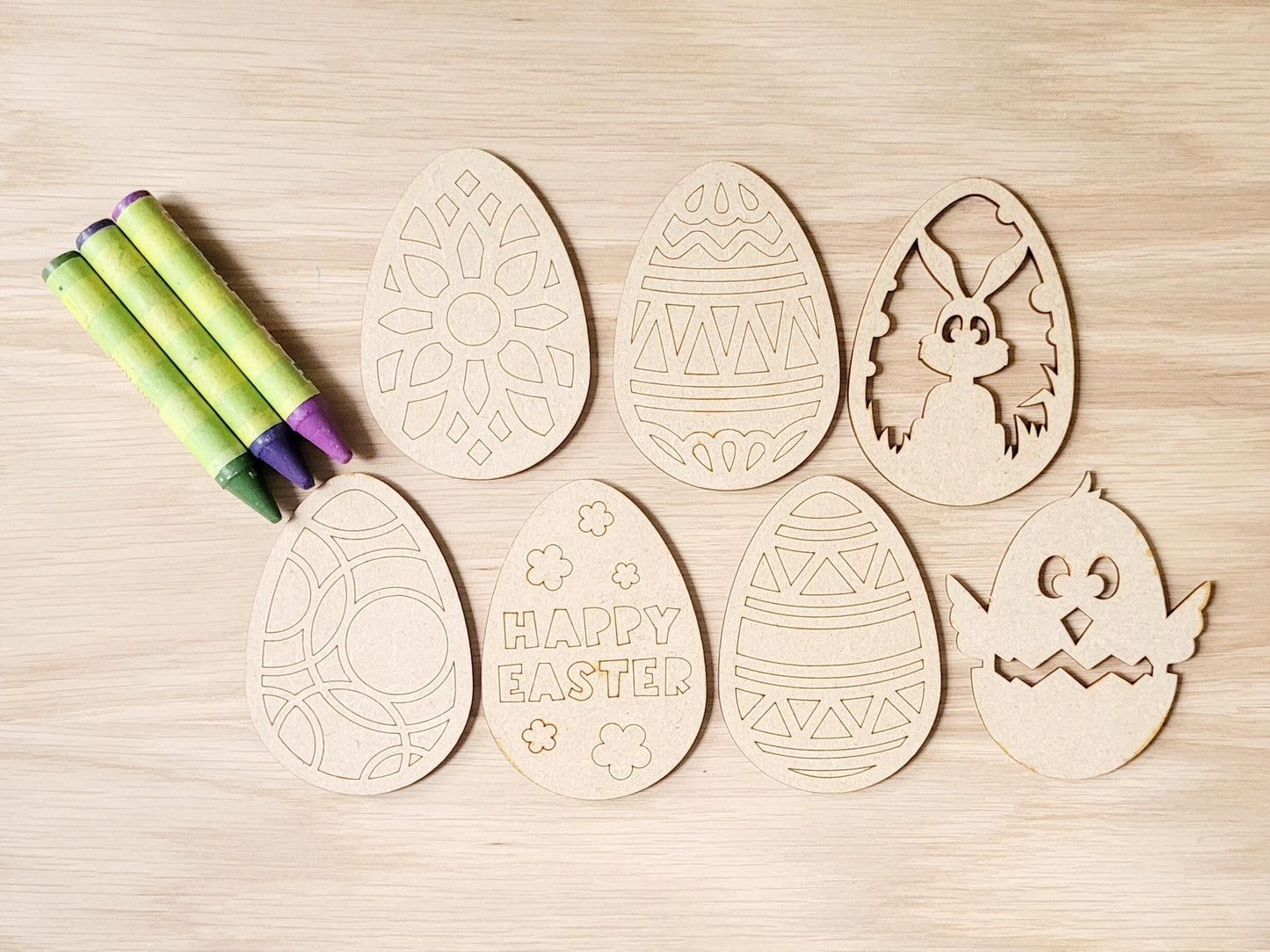 Wooden Easter Crafts, Easter Egg DIY Kit, Kids Activities