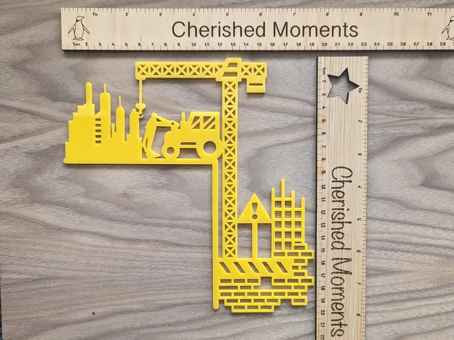 Construction Bedroom Décor – Acrylic Door Corner Sign for Little Builders! 🚧