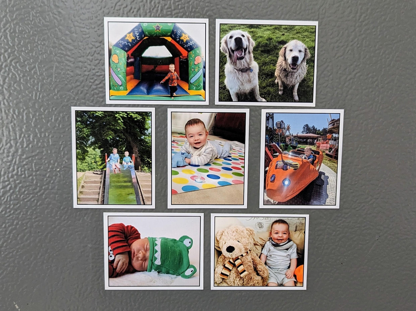 Small Rectangle Personalised Photo Magnet, Fridge Tiles 5cm x 6cm
