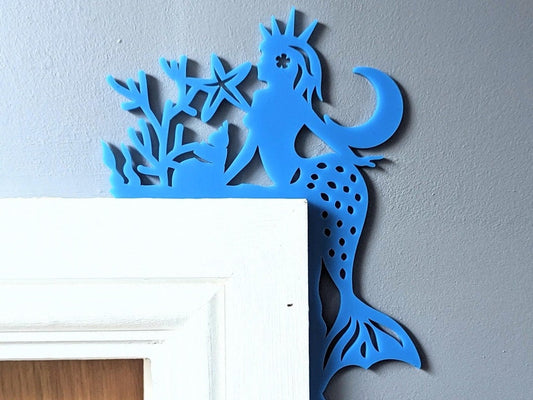 Mermaid Door Sign – Magical Acrylic Door Corner Decoration for Girls’ Rooms & Nursery Décor