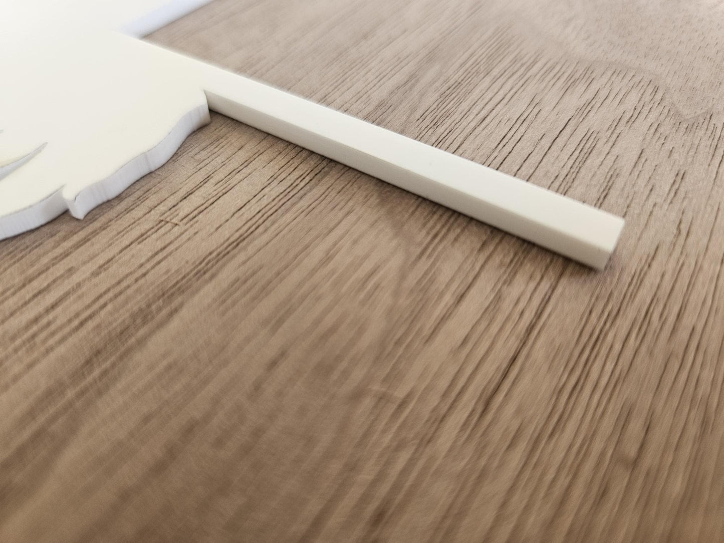 Truck in Trees Christmas Door Corner Decoration – Black or White Acrylic Holiday Ornament