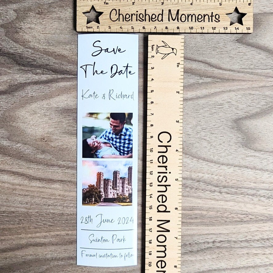 Personalised Save the Date Magnets – Custom Wedding Announcement with Envelopes