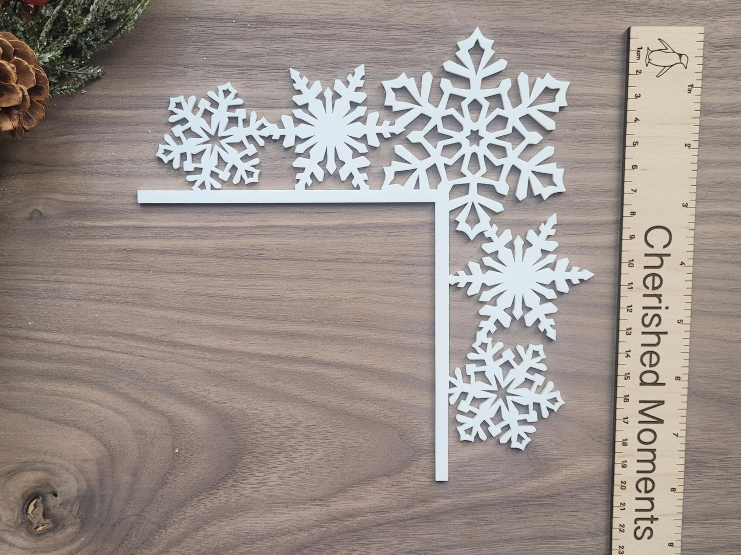 White Snowflake Christmas Door Decoration