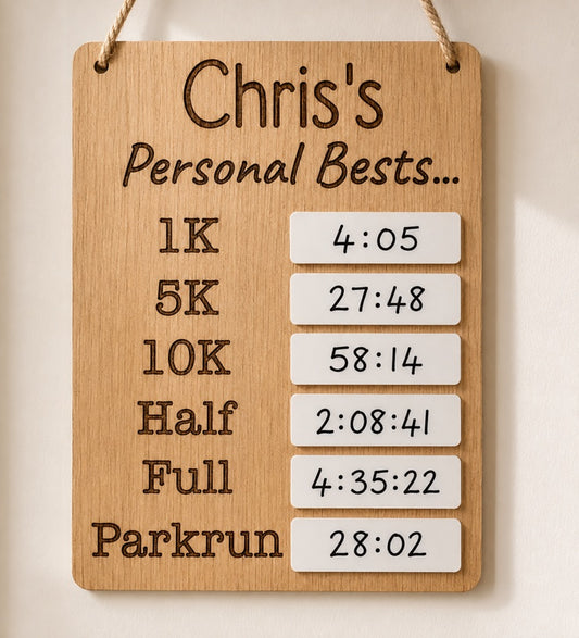 Personalised Running PB Boar