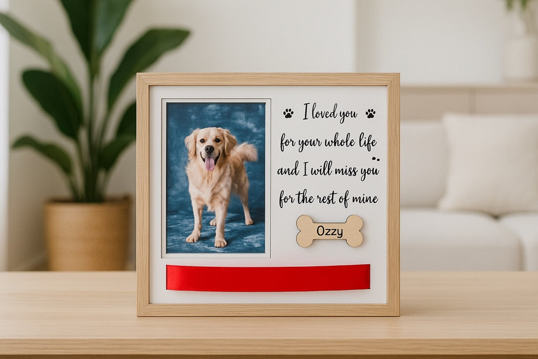 Personalised Pet Memorial Frame – Dog Remembrance Photo Frame