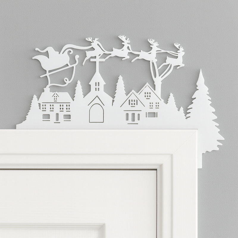 Flying Santa Decoration – Acrylic Christmas Ornament