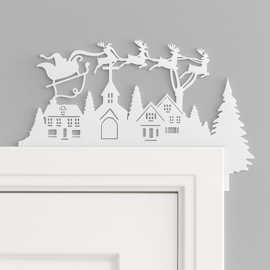 Flying Santa Decoration – Acrylic Christmas Ornament