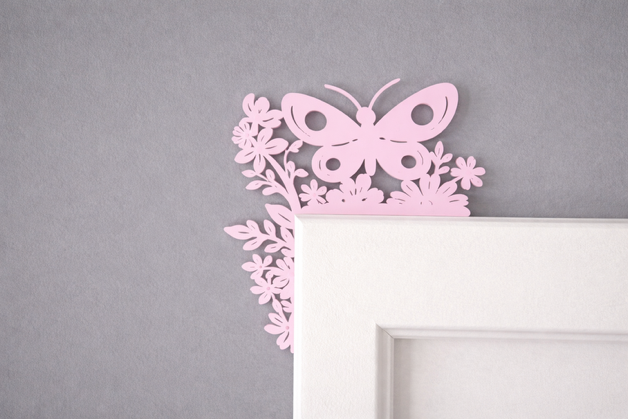 Butterfly Door Corner Decoration – Nursery & Kids Room Decor