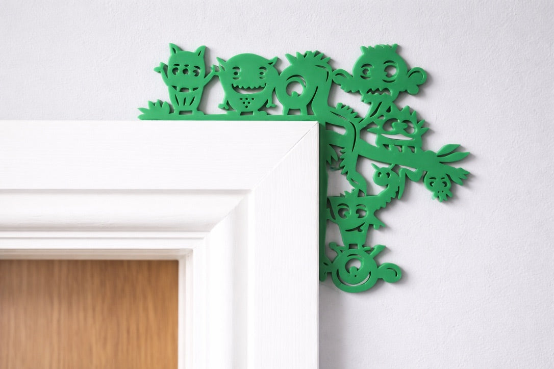Monster Door Corner Decoration – Kids Room Acrylic Monster Decor