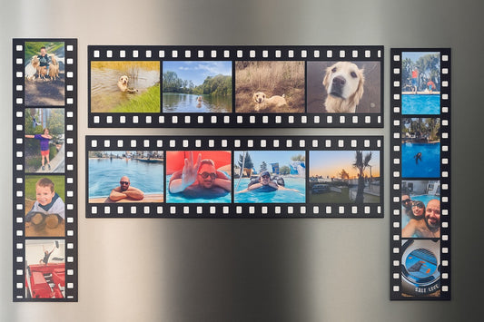 Personalised Movie Strip Photo Magnets – Custom Film Roll Picture Magnets
