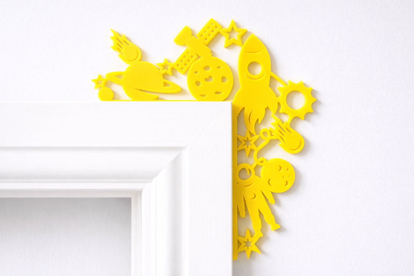 Rocket Door Corner Decoration – Kids Room Space Decor