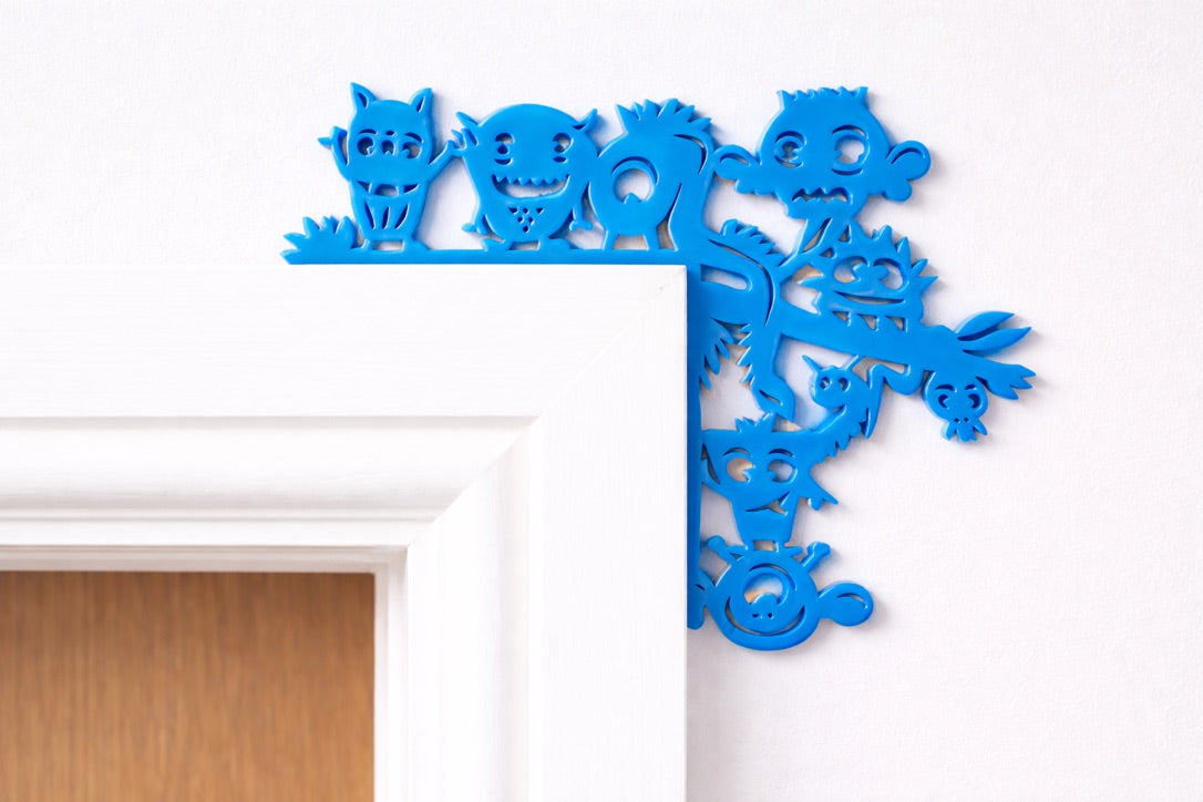Monster Door Corner Decoration – Kids Room Acrylic Monster Decor